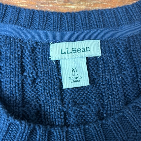 LL Bean Cable Knit Sweater Women’s size M - Picture 5 of 7